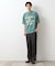 スウェード半袖ロゴTシャツ　洗濯機OK
