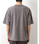 スウェード半袖ロゴTシャツ　洗濯機OK