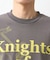 スウェード半袖ロゴTシャツ　洗濯機OK