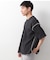 ステッチ刺繍半袖Tシャツ ビックシルエット