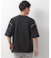 ステッチ刺繍半袖Tシャツ ビックシルエット