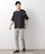 ステッチ刺繍半袖Tシャツ ビックシルエット