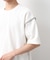 ステッチ刺繍半袖Tシャツ ビックシルエット
