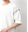ステッチ刺繍半袖Tシャツ ビックシルエット