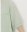 【再入荷/新色】ダブルポケット5分袖シャツ/体型カバー／洗濯機OK