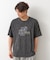 ポリ麻刺繍半袖Tシャツ