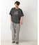 ポリ麻刺繍半袖Tシャツ