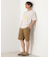 ポリ麻プリント半袖Tシャツ【洗濯機OK】