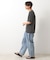 ポリ麻プリント半袖Tシャツ【洗濯機OK】