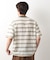 変形ボーダー半袖Tシャツ【洗濯機OK】