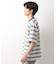 変形ボーダー半袖Tシャツ【洗濯機OK】