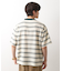 変形ボーダー半袖Tシャツ【洗濯機OK】