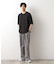 楊柳ボーダー半袖Tシャツ【洗濯機OK】