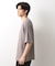 楊柳ボーダー半袖Tシャツ【洗濯機OK】