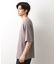 楊柳ボーダー半袖Tシャツ【洗濯機OK】