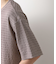 楊柳ボーダー半袖Tシャツ【洗濯機OK】
