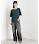 【再入荷】麻調メッシュブラウス【二の腕カバー/洗える】