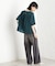 【再入荷】麻調メッシュブラウス【二の腕カバー/洗える】