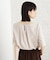 【再入荷】麻調メッシュブラウス【二の腕カバー/洗える】