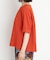 【再入荷】麻調メッシュブラウス【二の腕カバー/洗える】