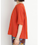 【再入荷】麻調メッシュブラウス【二の腕カバー/洗える】