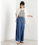 デニムイージーワイドパンツ【洗える】