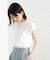 合皮パイピングフレンチTシャツ【洗える】