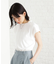 合皮パイピングフレンチTシャツ【洗える】