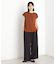 合皮パイピングフレンチTシャツ【洗える】