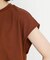 合皮パイピングフレンチTシャツ【洗える】