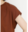 合皮パイピングフレンチTシャツ【洗える】