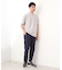 モックネックプレーティング半袖Tシャツ 【接触冷感/洗濯機OK】