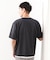 楊柳フェイクレイヤード半袖Tシャツ 【吸水速乾/毛玉になりにくい/洗濯機OK】