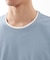 楊柳フェイクレイヤード半袖Tシャツ 【吸水速乾/毛玉になりにくい/洗濯機OK】