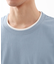 楊柳フェイクレイヤード半袖Tシャツ 【吸水速乾/毛玉になりにくい/洗濯機OK】