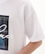 コード刺繍フォトプリント半袖Tシャツ 【洗濯機OK】