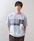 パネル切替半袖Tシャツ