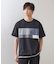 パネル切替半袖Tシャツ