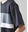 パネル切替半袖Tシャツ