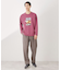 フォトグラフプリント長袖Tシャツ【洗濯機OK】