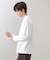 リンクスジャカード長袖Tシャツ【サスティナブル素材使用/洗濯機OK】