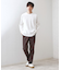 リンクスジャカード長袖Tシャツ【サスティナブル素材使用/洗濯機OK】