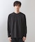 リンクスジャカード長袖Tシャツ【サスティナブル素材使用/洗濯機OK】