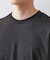 リンクスジャカード長袖Tシャツ【サスティナブル素材使用/洗濯機OK】