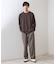 リンクスジオメトリック長袖Tシャツ【サスティナブル素材使用/洗濯機OK】