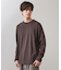 リンクスジオメトリック長袖Tシャツ【サスティナブル素材使用/洗濯機OK】