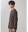 リンクスジオメトリック長袖Tシャツ【サスティナブル素材使用/洗濯機OK】