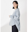 ストライプバックシャーリングシャツ【体型カバー/洗える】