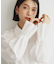 袖プリーツ&バックシャーリングシャツ【体型カバー/洗える】