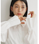 袖プリーツ&バックシャーリングシャツ【体型カバー/洗える】